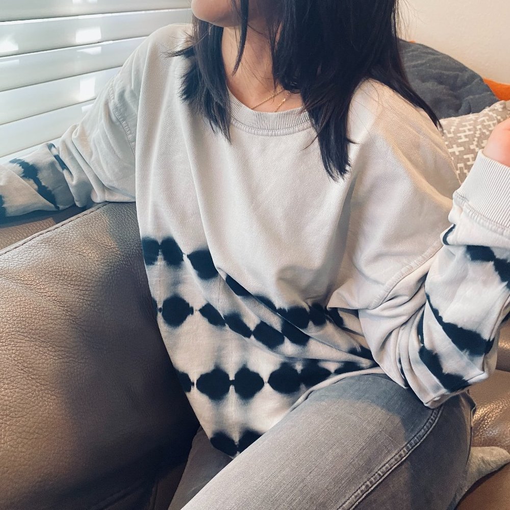 Mono B NWT Tie-Dye Crew Neck Oversized Sweatshirt